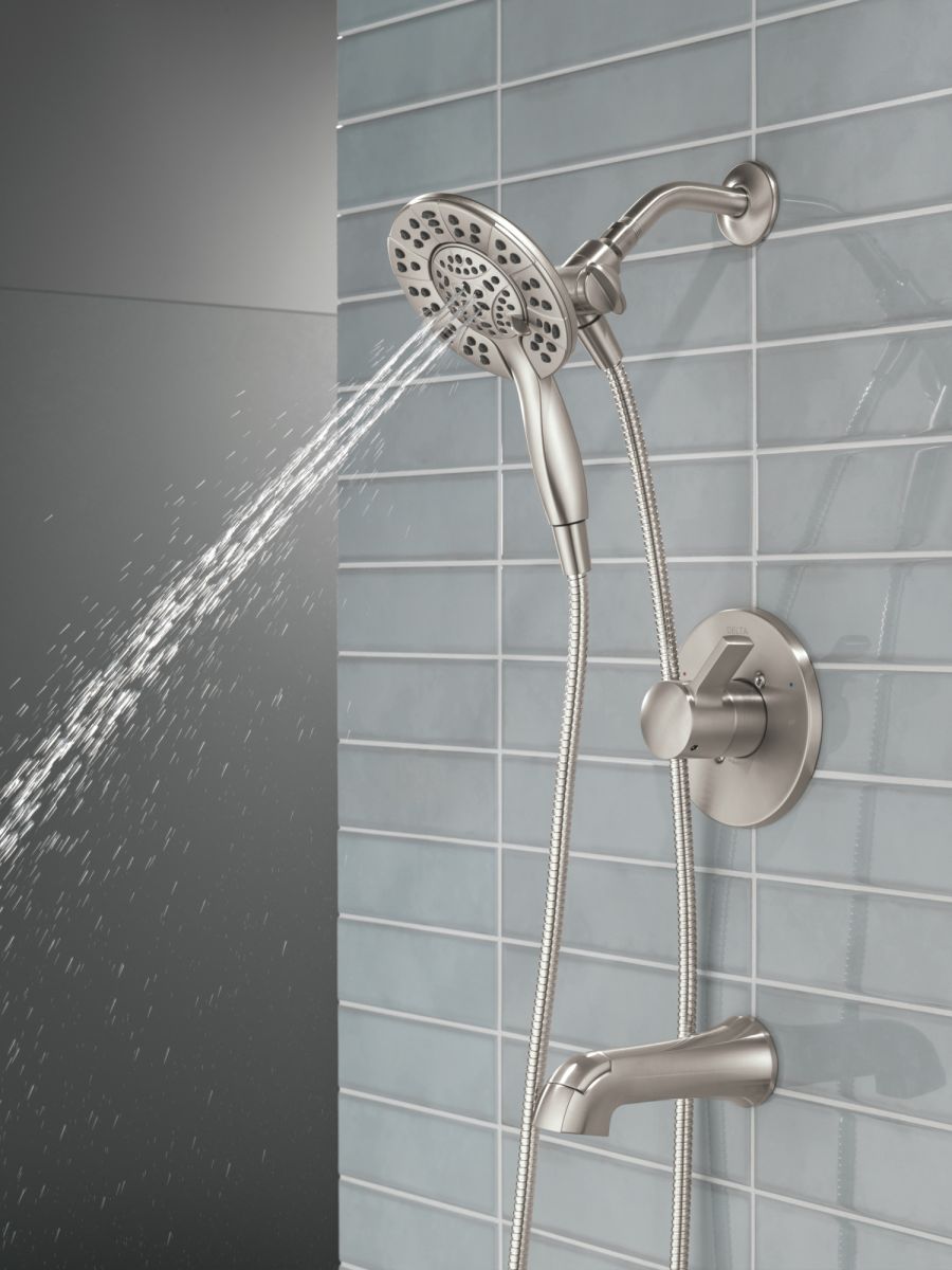 DELTA Albion  Monitor 14 Series Tub and Shower Trim Only with In2ition Hand Shower — Spotshield Brushed Nickel