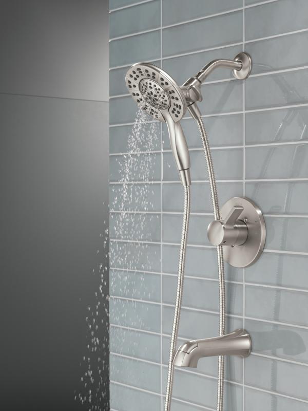 DELTA Albion  Monitor 14 Series Tub and Shower Trim Only with In2ition Hand Shower — Spotshield Brushed Nickel