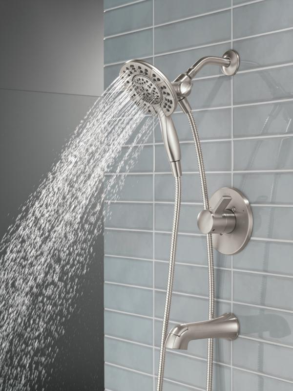 DELTA Albion  Monitor 14 Series Tub and Shower Trim Only with In2ition Hand Shower — Spotshield Brushed Nickel
