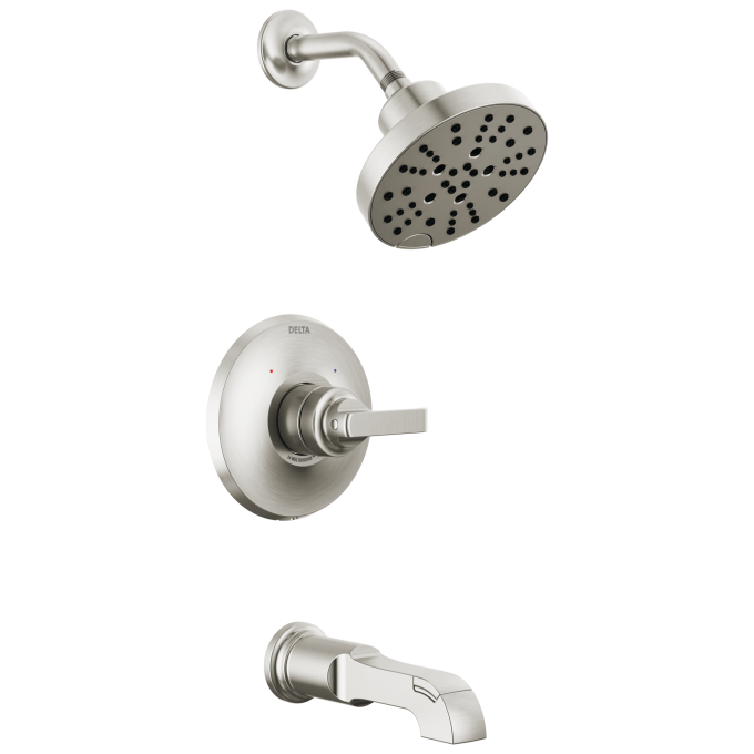 DELTA Tetra Monitor 14 Series Tub & Shower Trim — Lumicoat® Stainless