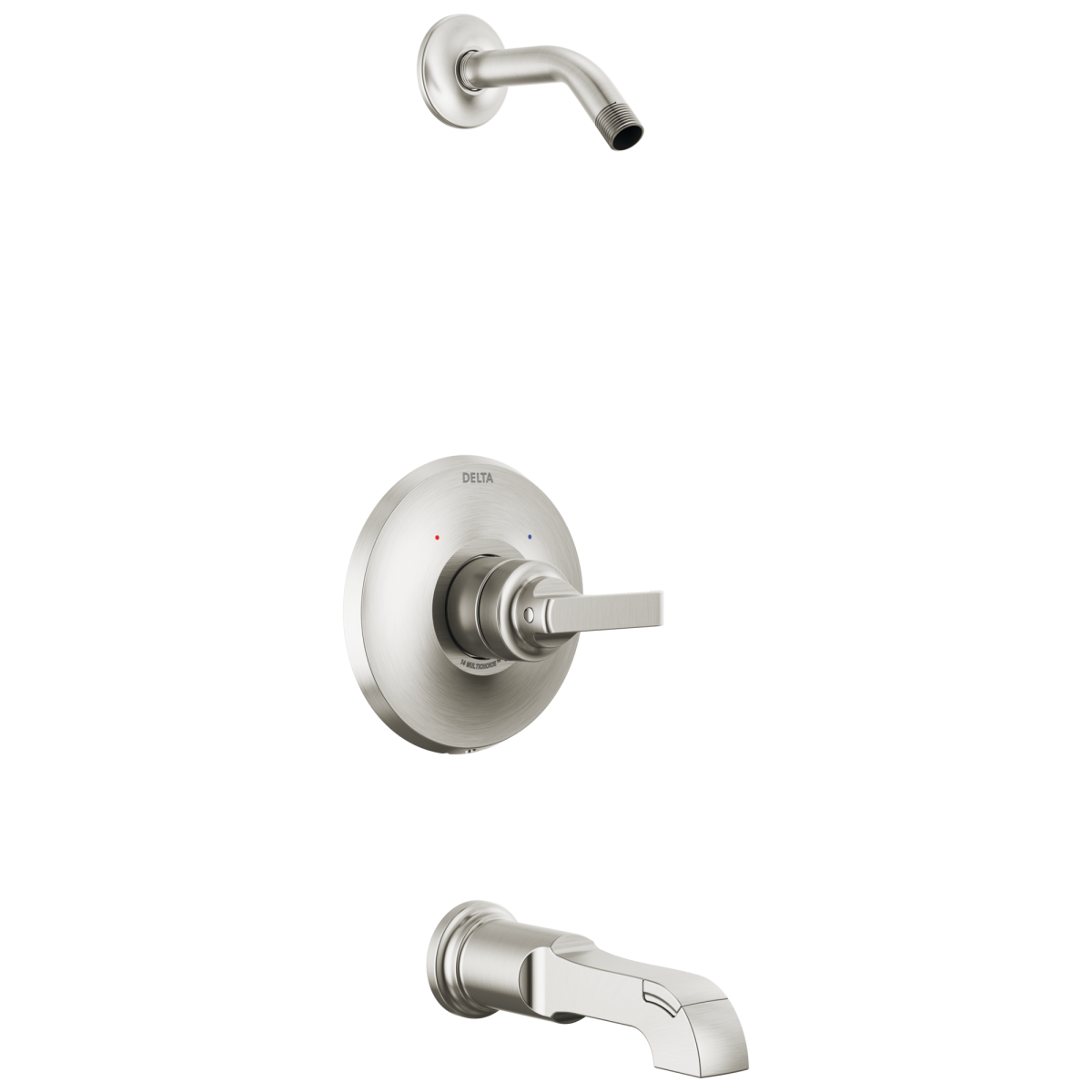 DELTA Tetra Monitor 14 Series Tub & Shower Trim - Less Head — Lumicoat® Stainless