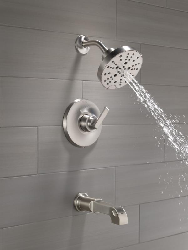DELTA Tetra Monitor 14 Series Tub & Shower Trim — Lumicoat® Stainless