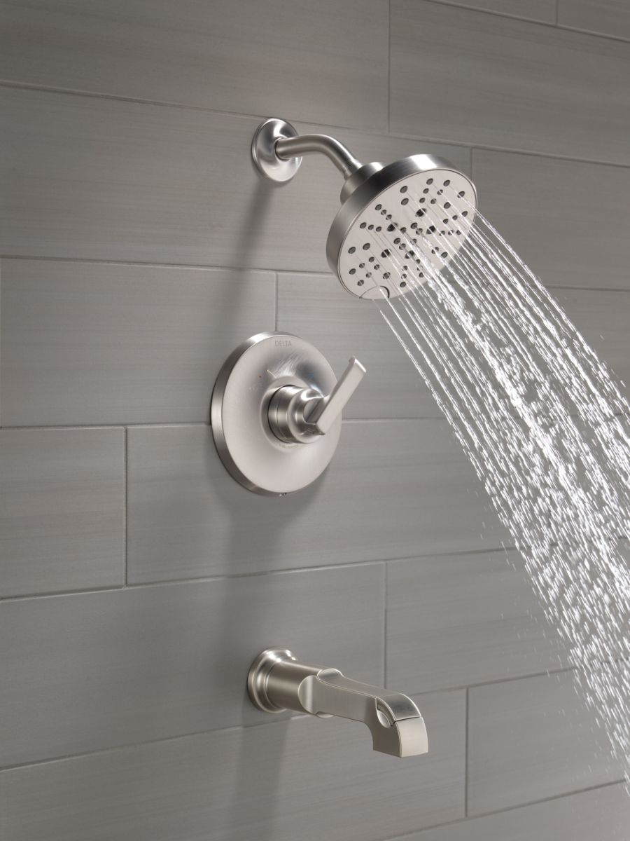 DELTA Tetra Monitor 14 Series Tub & Shower Trim — Lumicoat® Stainless