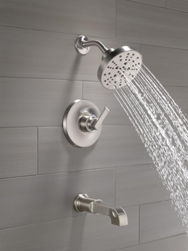 DELTA Tetra Monitor 14 Series Tub & Shower Trim — Lumicoat® Stainless