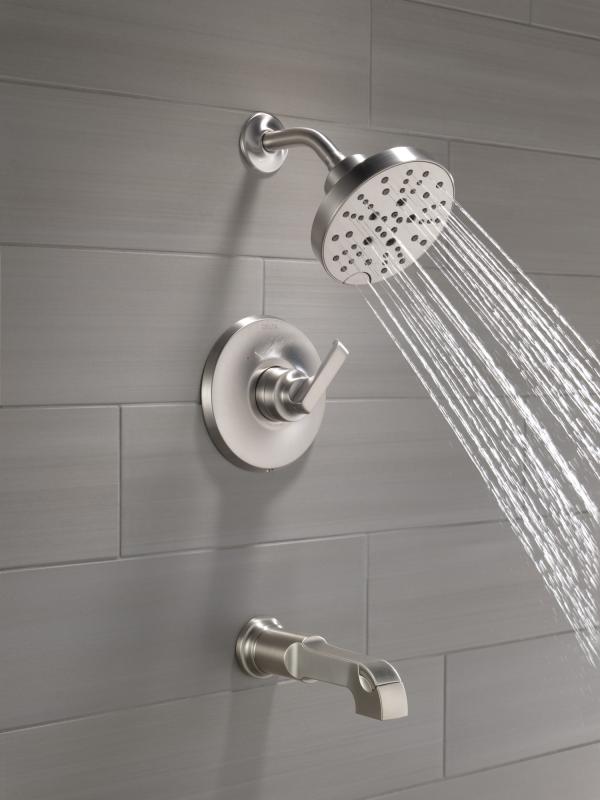 DELTA Tetra Monitor 14 Series Tub & Shower Trim — Lumicoat® Stainless