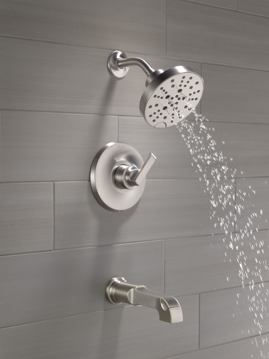 DELTA Tetra Monitor 14 Series Tub & Shower Trim — Lumicoat® Stainless
