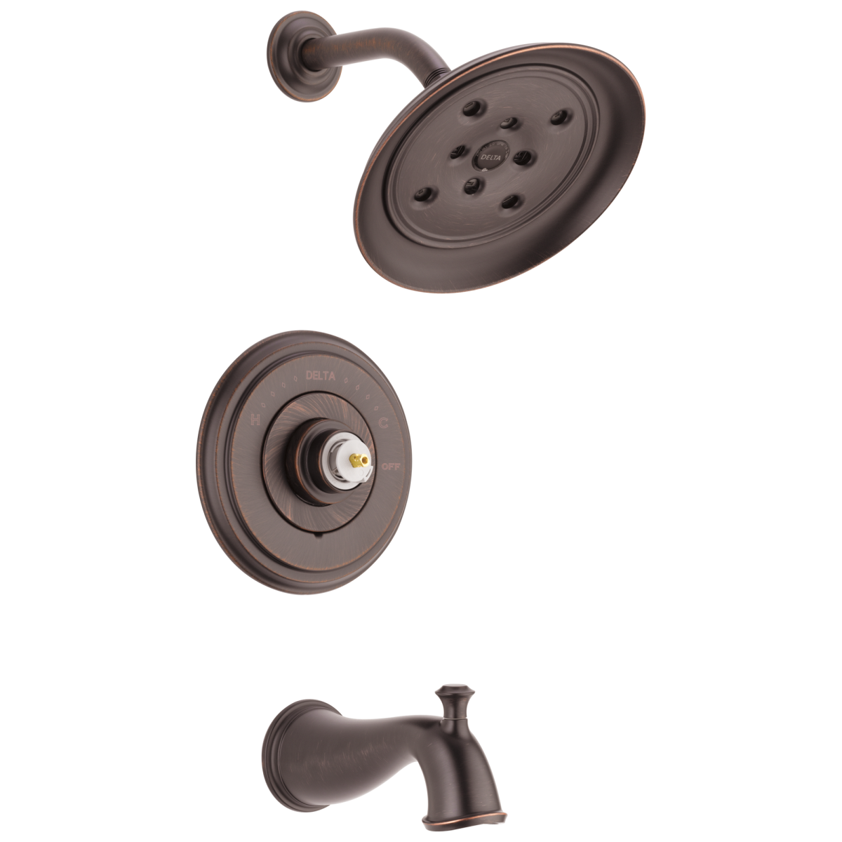 DELTA Cassidy Monitor 14 Series H2OKINETIC Tub & Shower Trim - Less Handle — Venetian Bronze