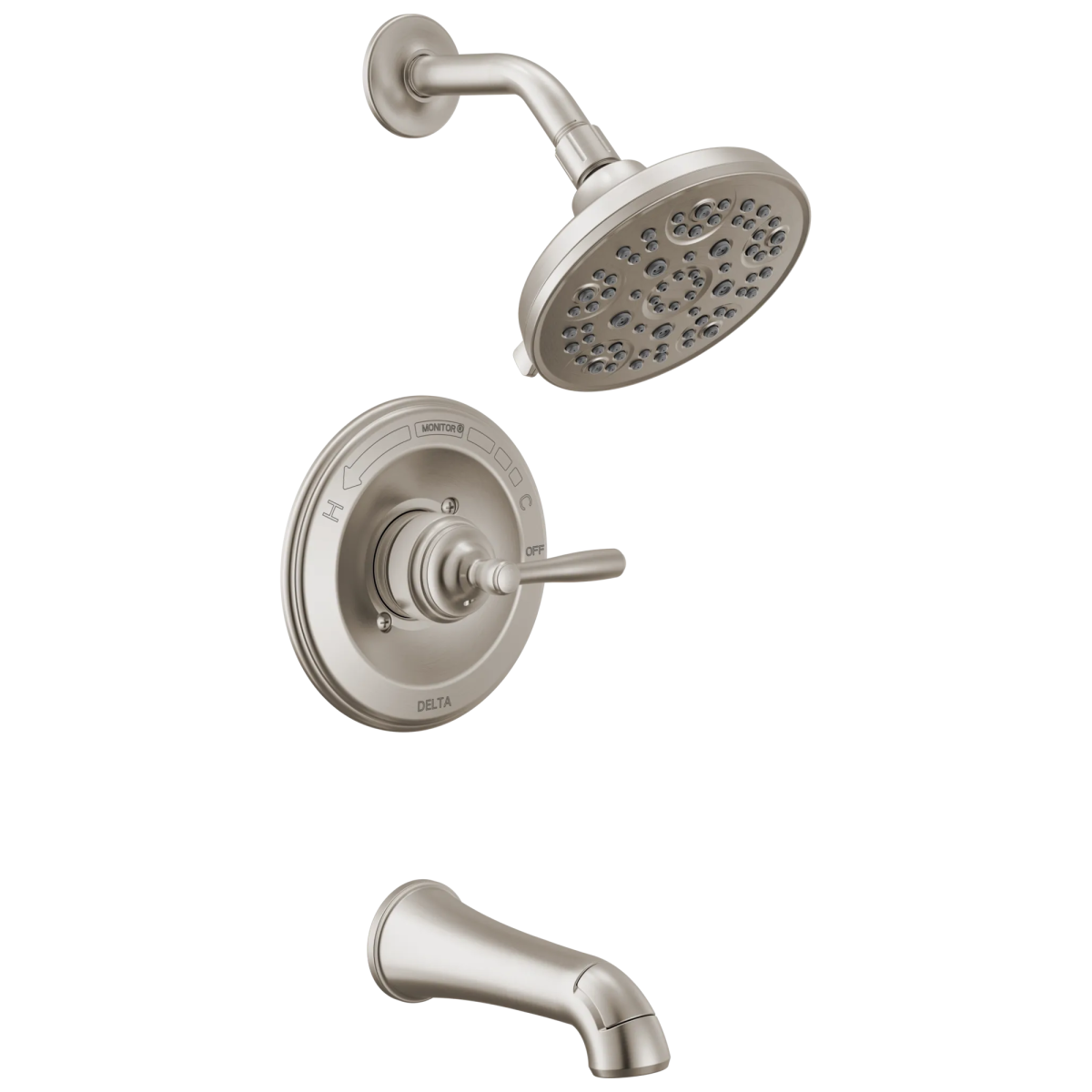 DELTA Roe Monitor 14 Series Tub and Shower — Stainless