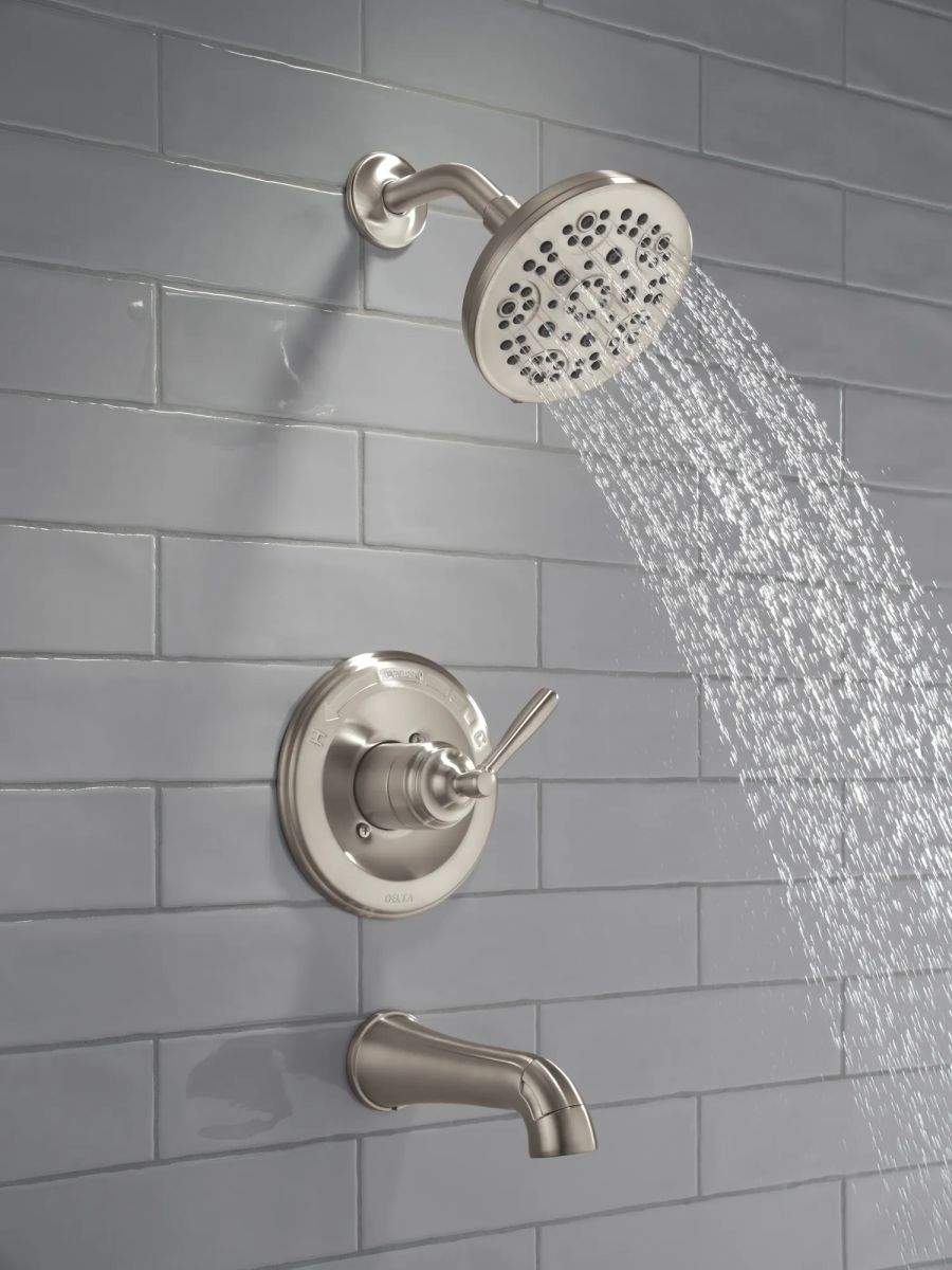 DELTA Roe Monitor 14 Series Tub and Shower — Stainless