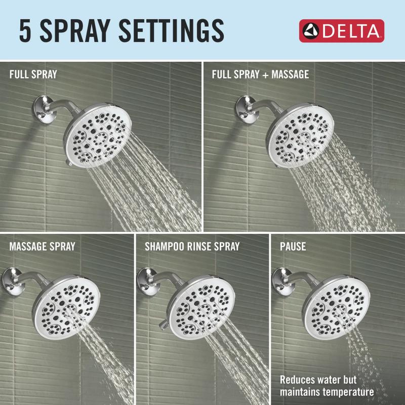 DELTA Roe Monitor 14 Series Tub and Shower — Chrome