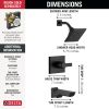 DELTA Pivotal Monitor 14 Series H2OKINETIC Tub and Shower Trim — Matte Black