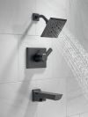 DELTA Pivotal Monitor 14 Series H2OKINETIC Tub and Shower Trim — Matte Black