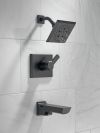 DELTA Pivotal Monitor 14 Series H2OKINETIC Tub and Shower Trim — Matte Black
