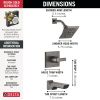 DELTA Pivotal Monitor 14 Series H2OKINETIC Tub and Shower Trim — Lumicoat® Black Stainless