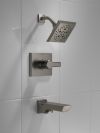 DELTA Pivotal Monitor 14 Series H2OKINETIC Tub and Shower Trim — Lumicoat® Black Stainless