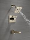 DELTA Pivotal Monitor 14 Series H2OKINETIC Tub and Shower Trim — Lumicoat® Polished Nickel