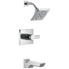 DELTA Pivotal Monitor 14 Series H2OKINETIC Tub and Shower Trim — Lumicoat® Chrome