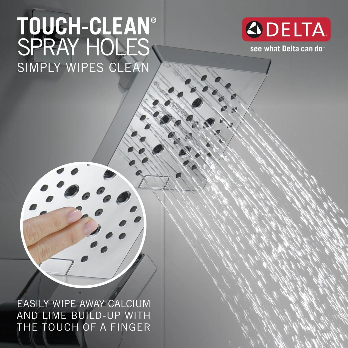 DELTA Pivotal Monitor 14 Series H2OKINETIC Tub and Shower Trim — Lumicoat® Chrome