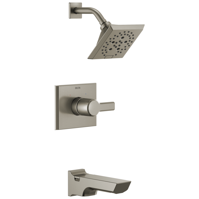 DELTA Pivotal Monitor 14 Series H2OKINETIC Tub and Shower Trim — Lumicoat® Stainless