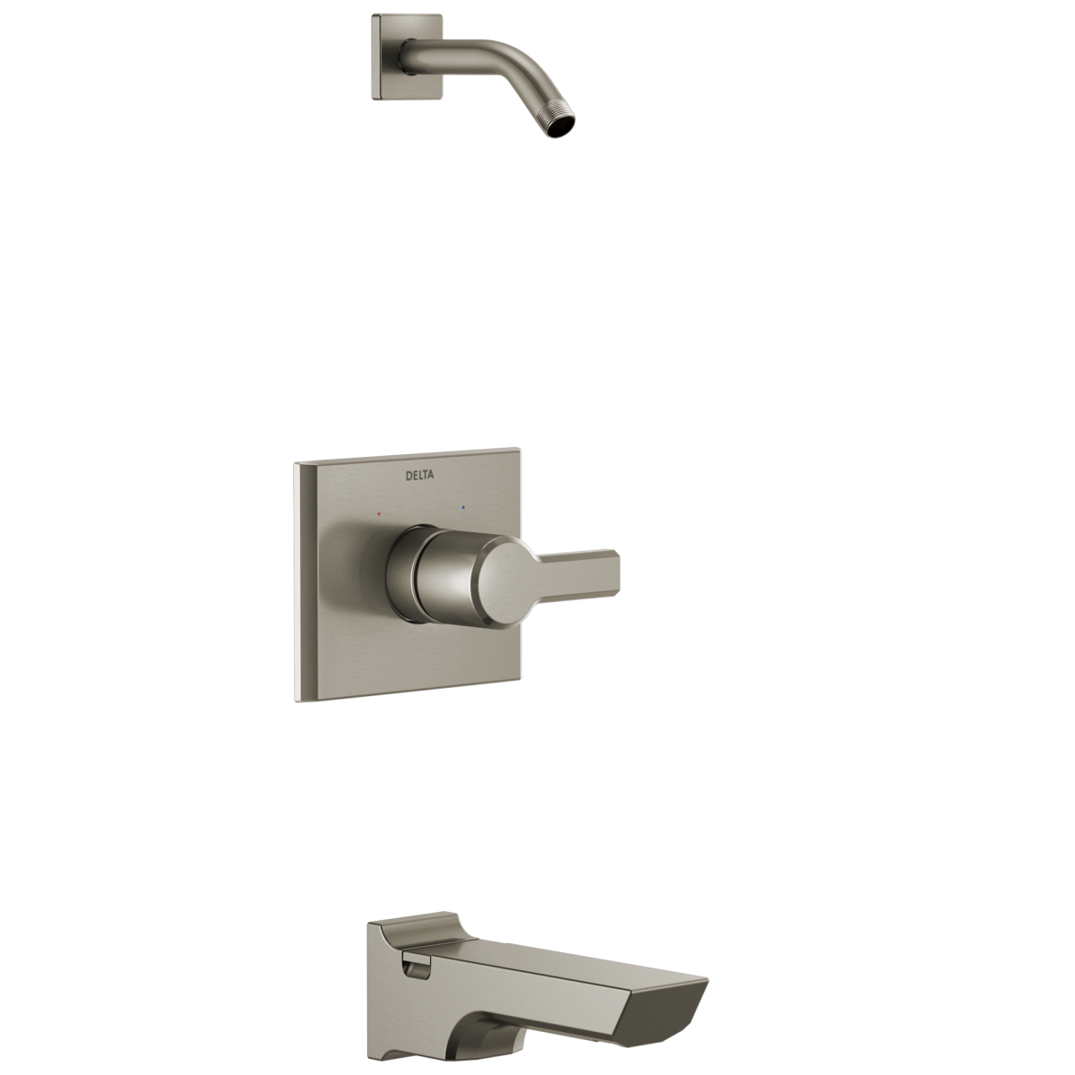 DELTA Pivotal Monitor 14 Series Tub and Shower Trim - Less Head — Lumicoat® Stainless