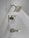 DELTA Pivotal Monitor 14 Series H2OKINETIC Tub and Shower Trim — Lumicoat® Stainless