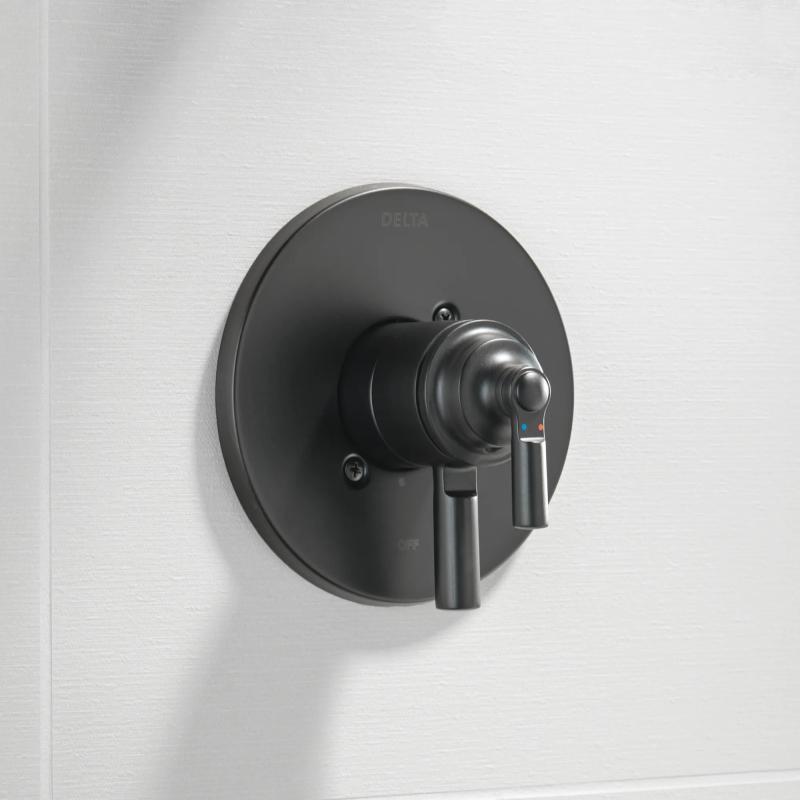 DELTA Saylor Monitor 17 Series Valve Trim Only — Matte Black