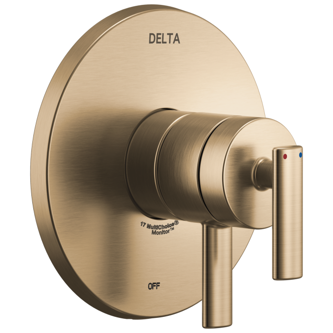 DELTA Altado Monitor 17 Series Valve Only Trim — Champagne Bronze