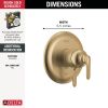 DELTA Bonacci 17 Series Valve Only Trim — Lumicoat® Champagne Bronze