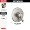 DELTA Trinsic Monitor 17 Series Valve Only Trim — Stainless