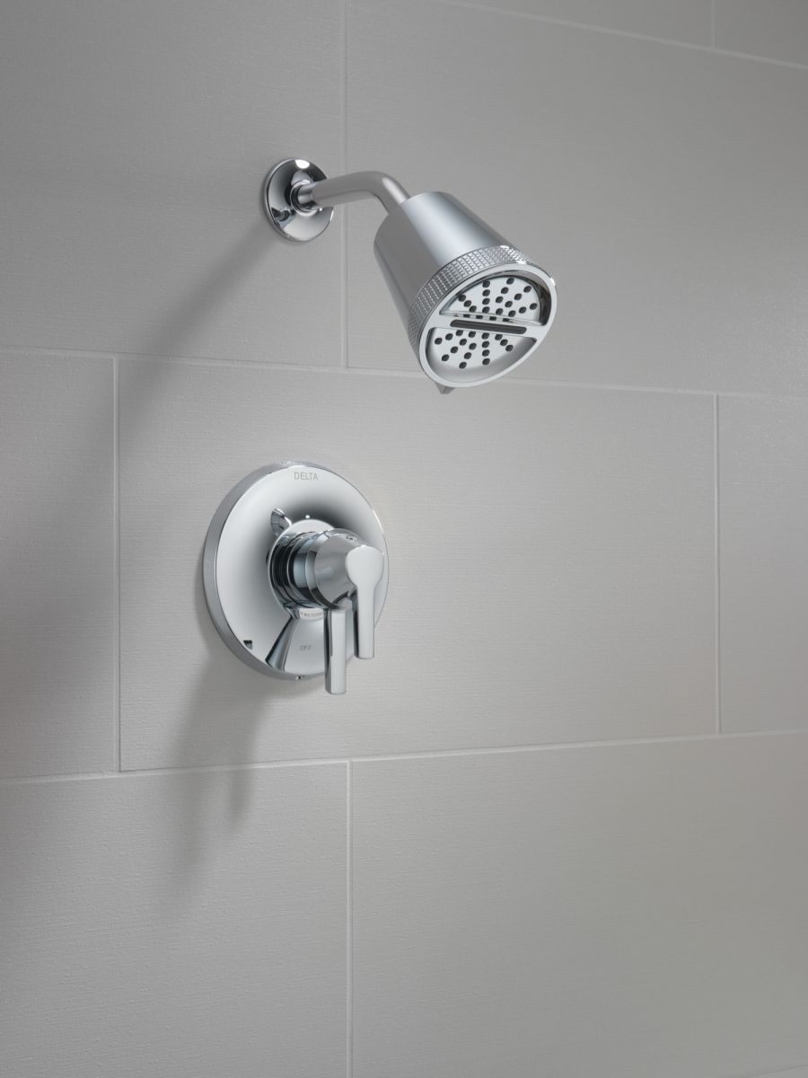 DELTA Universal Showering Components 3-Setting Showerhead — Lumicoat® Chrome