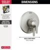 DELTA Galeon 17 Series Valve Only Trim — Lumicoat® Stainless