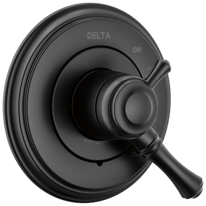 DELTA Cassidy 17 Series Valve Only Trim — Matte Black