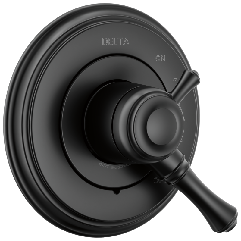 DELTA Cassidy 17 Series Valve Only Trim — Matte Black
