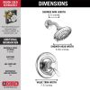 DELTA Classic Monitor 17 Series Shower Trim — Chrome