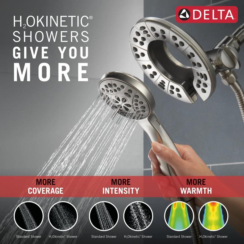 DELTA Kayra Monitor 17 Series Shower Trim — Stainless