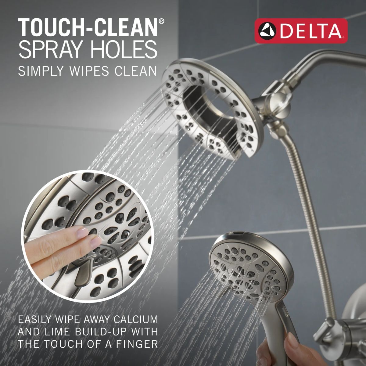 DELTA Kayra Monitor 17 Series Shower Trim — Stainless