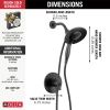 DELTA Saylor Monitor 17 Series Shower Trim with In2ition — Matte Black