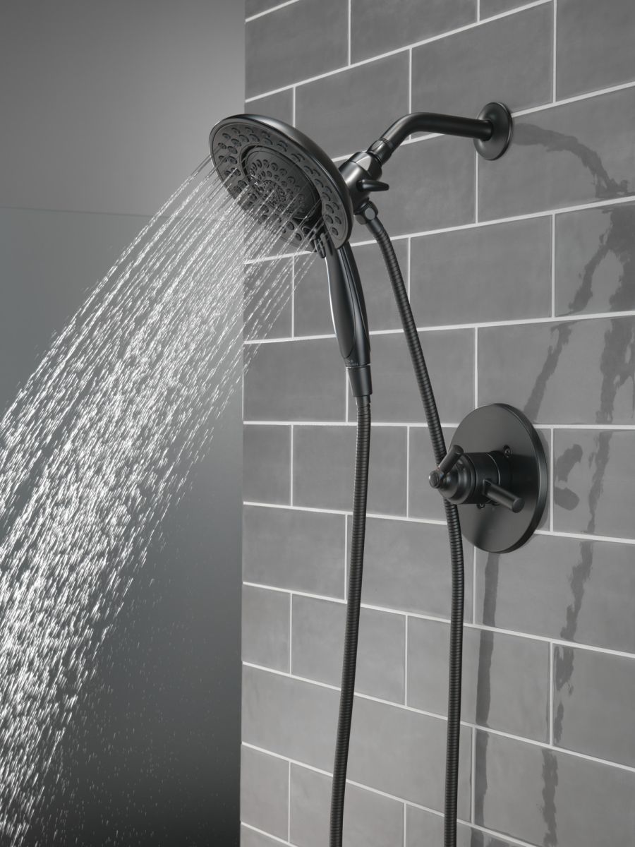 DELTA Saylor Monitor 17 Series Shower Trim with In2ition — Matte Black