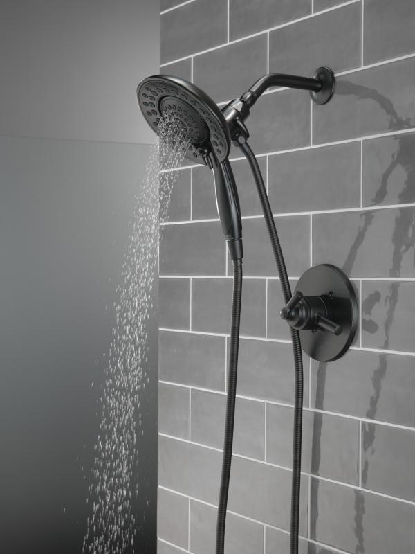DELTA Saylor Monitor 17 Series Shower Trim with In2ition — Matte Black