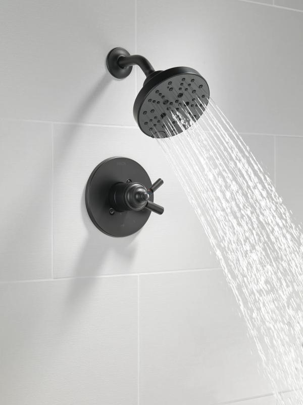 DELTA Saylor Monitor 17 Series Shower Trim — Matte Black
