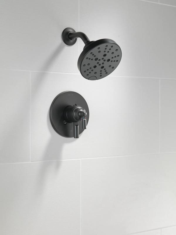 DELTA Saylor Monitor 17 Series Shower Trim — Matte Black