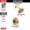 DELTA Saylor Monitor 17 Series Shower Trim — Champagne Bronze