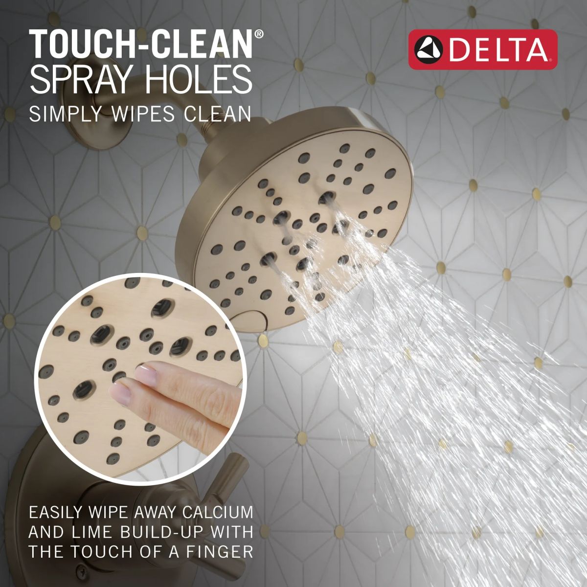 DELTA Saylor Monitor 17 Series Shower Trim — Champagne Bronze