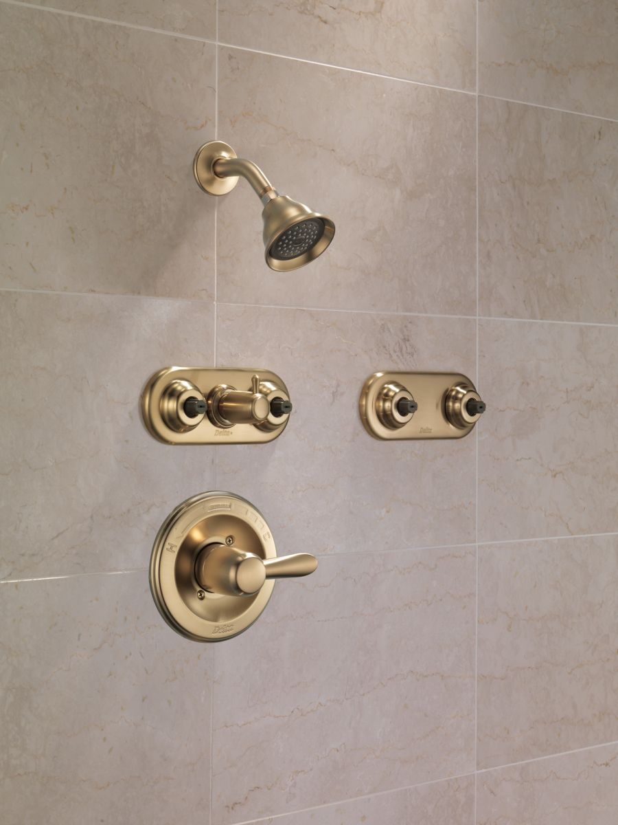 DELTA Lahara Monitor 17 Series Shower Trim — Champagne Bronze
