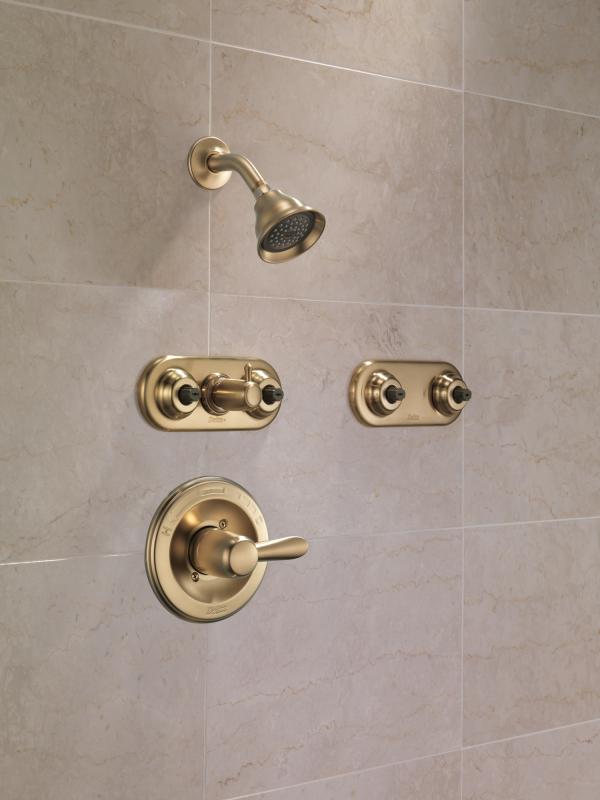 DELTA Lahara Monitor 17 Series Shower Trim — Champagne Bronze