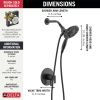 DELTA Altado Monitor 17 Series Shower Trim with In2ition — Matte Black