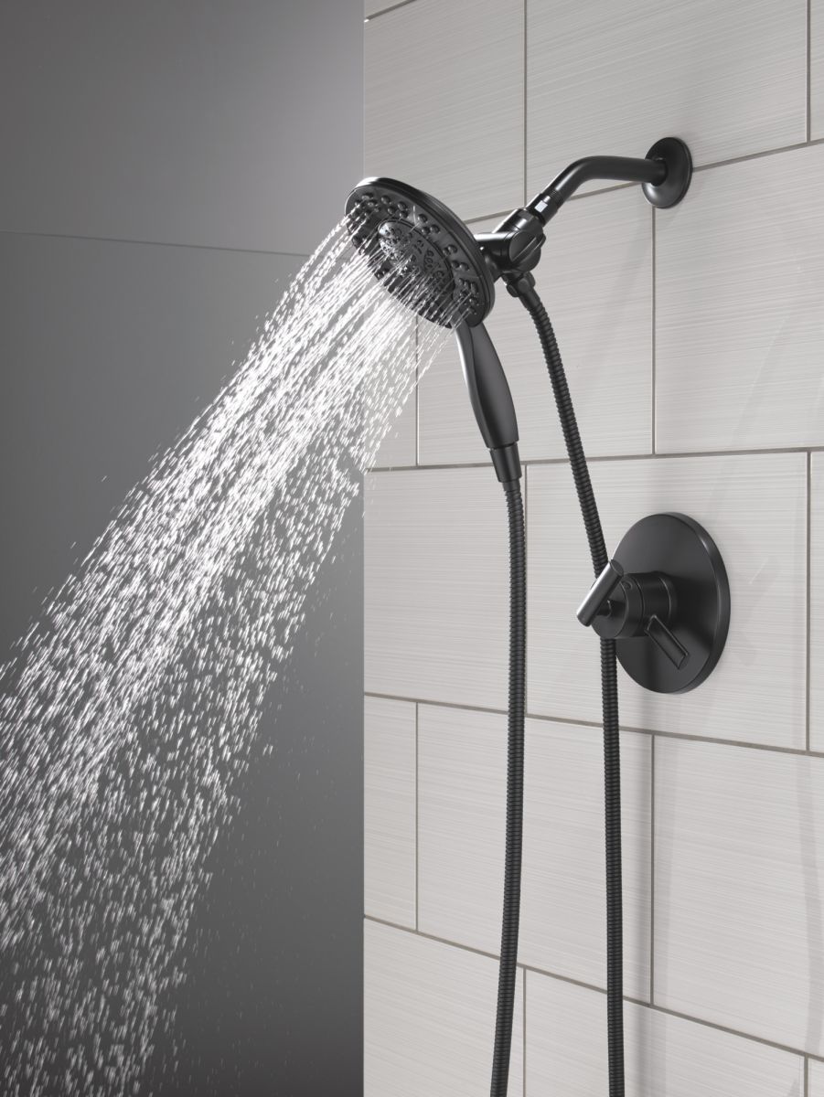 DELTA Altado Monitor 17 Series Shower Trim with In2ition — Matte Black