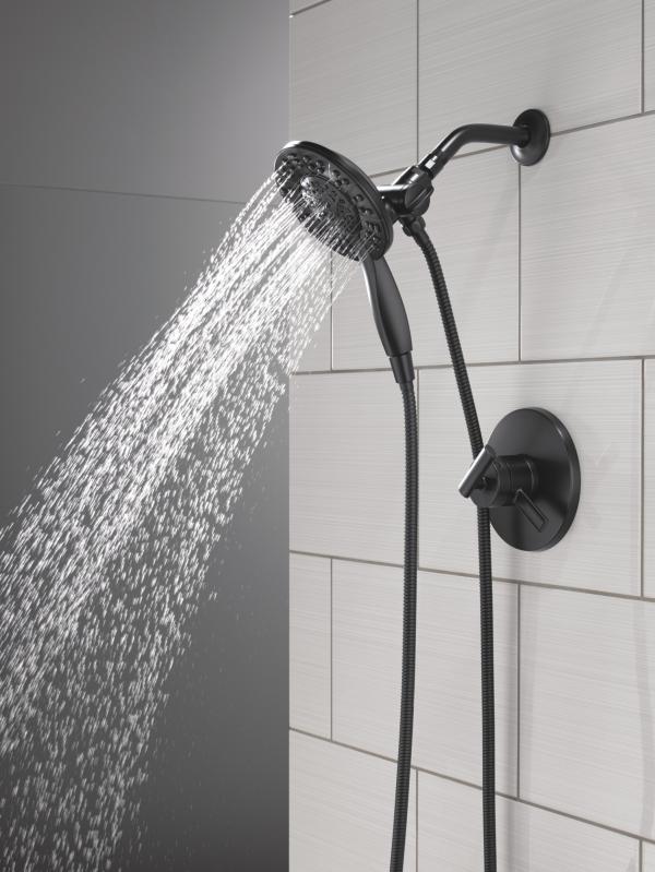 DELTA Altado Monitor 17 Series Shower Trim with In2ition — Matte Black