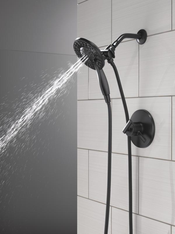 DELTA Altado Monitor 17 Series Shower Trim with In2ition — Matte Black