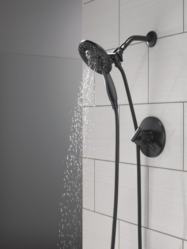 DELTA Altado Monitor 17 Series Shower Trim with In2ition — Matte Black